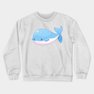 Cute baby blue whale Crewneck Sweatshirt